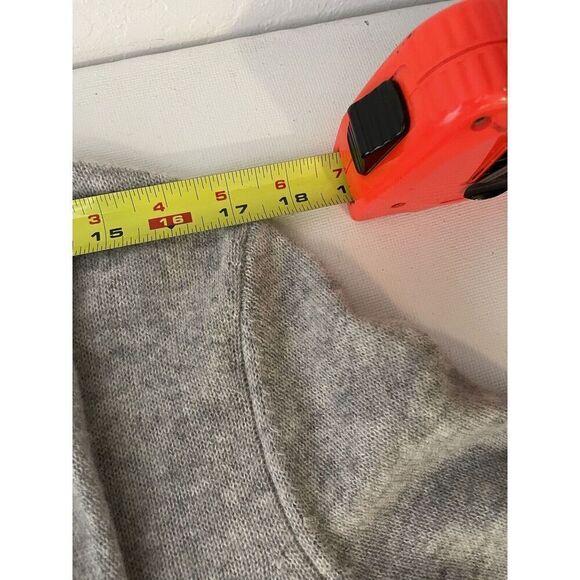 Charter Club Luxury Size M 100% Cashmere Gray Open Cardigan Sweater #6 - Picture 5 of 11